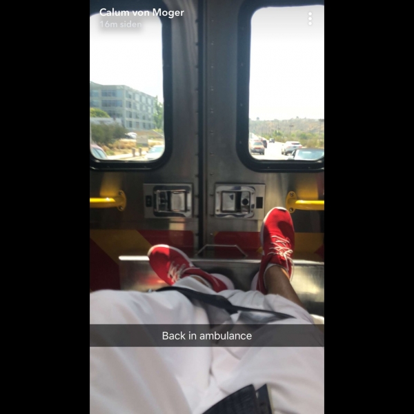Калум Фон Могер снова попал в больницу