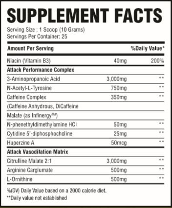 Предтреник Attack с новым вкусом