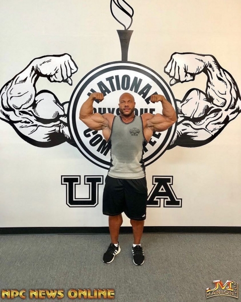 Фил Хит тренируется за 27 дней до Олимпии 2018