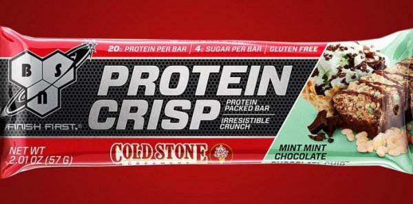 Протеиновые батончики со вкусом мороженого Protein Crisp от BSN