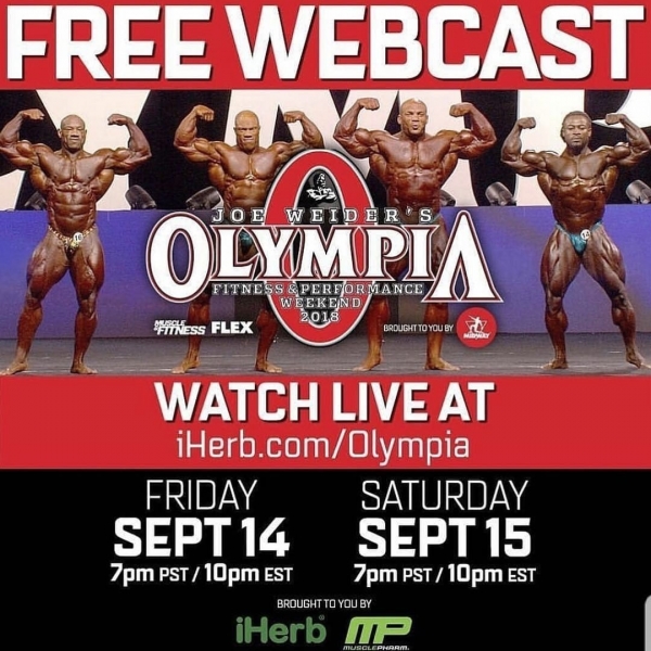 Прямая онлайн-трансляция Мистер Олимпия 2018